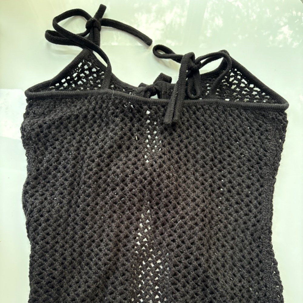 For Love and Lemons Black Crochet Cover Up - Picture 5 of 5
